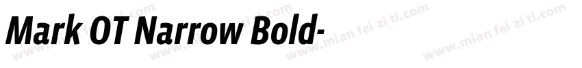 Mark OT Narrow Bold字体转换